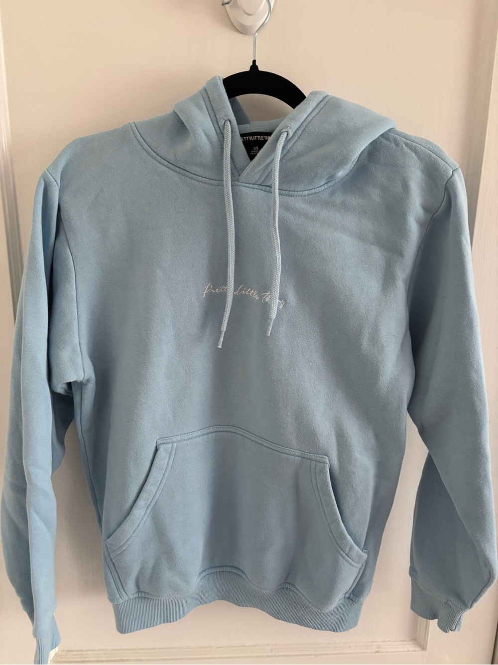PrettyLittleThing Women’s Pastel Blue Crewneck Hoodie